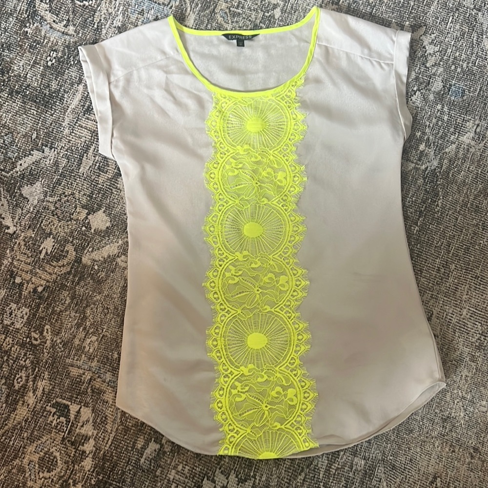 Express lace top XS